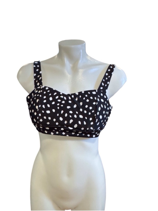 Island Escape Other - Women's Island Escape Bikini Top Black White Print size 6